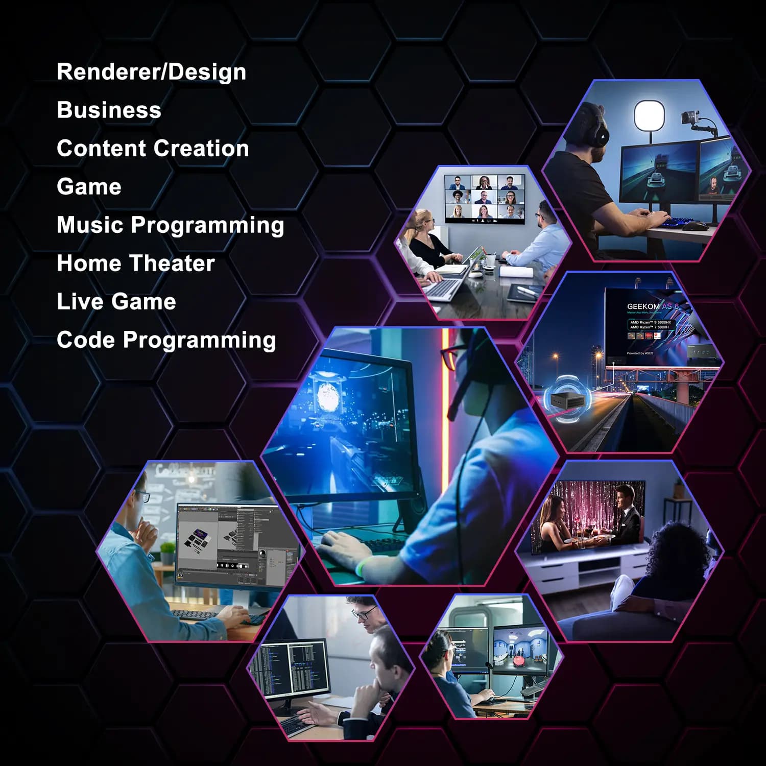 applications of geekom as 6