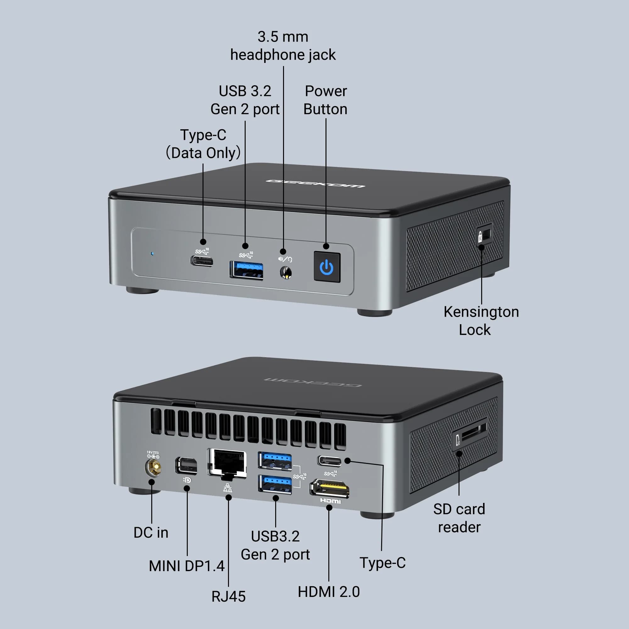 GEEKOM Mini Air12 - Connectivity