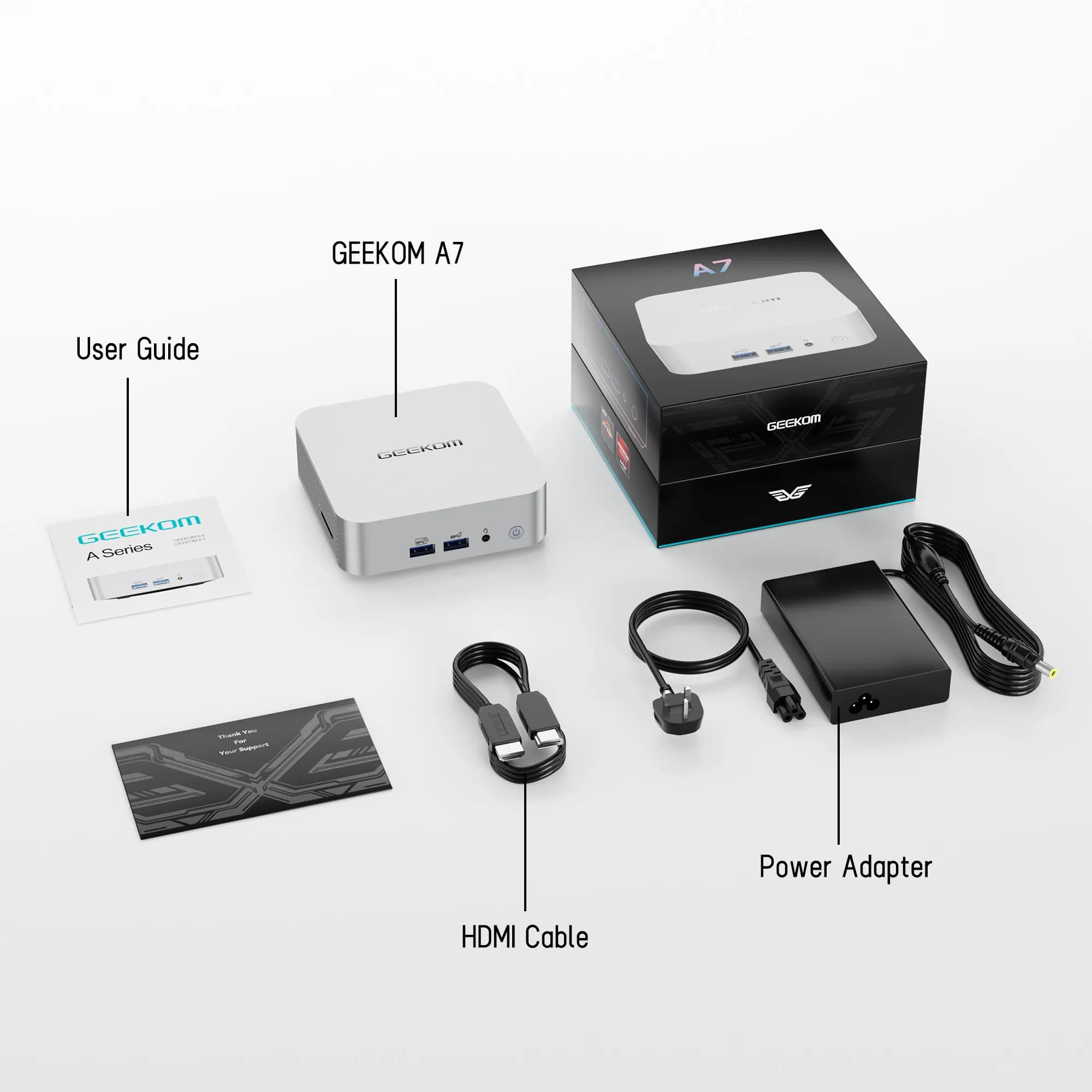 GEEKOM A7 Mini PC - What´s included