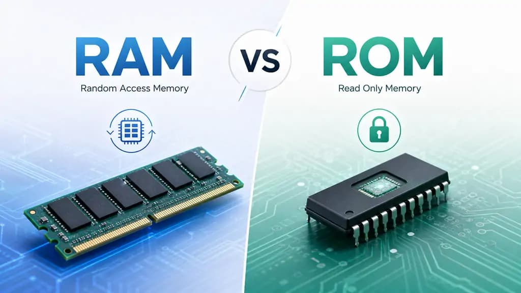 difference between ram and rom