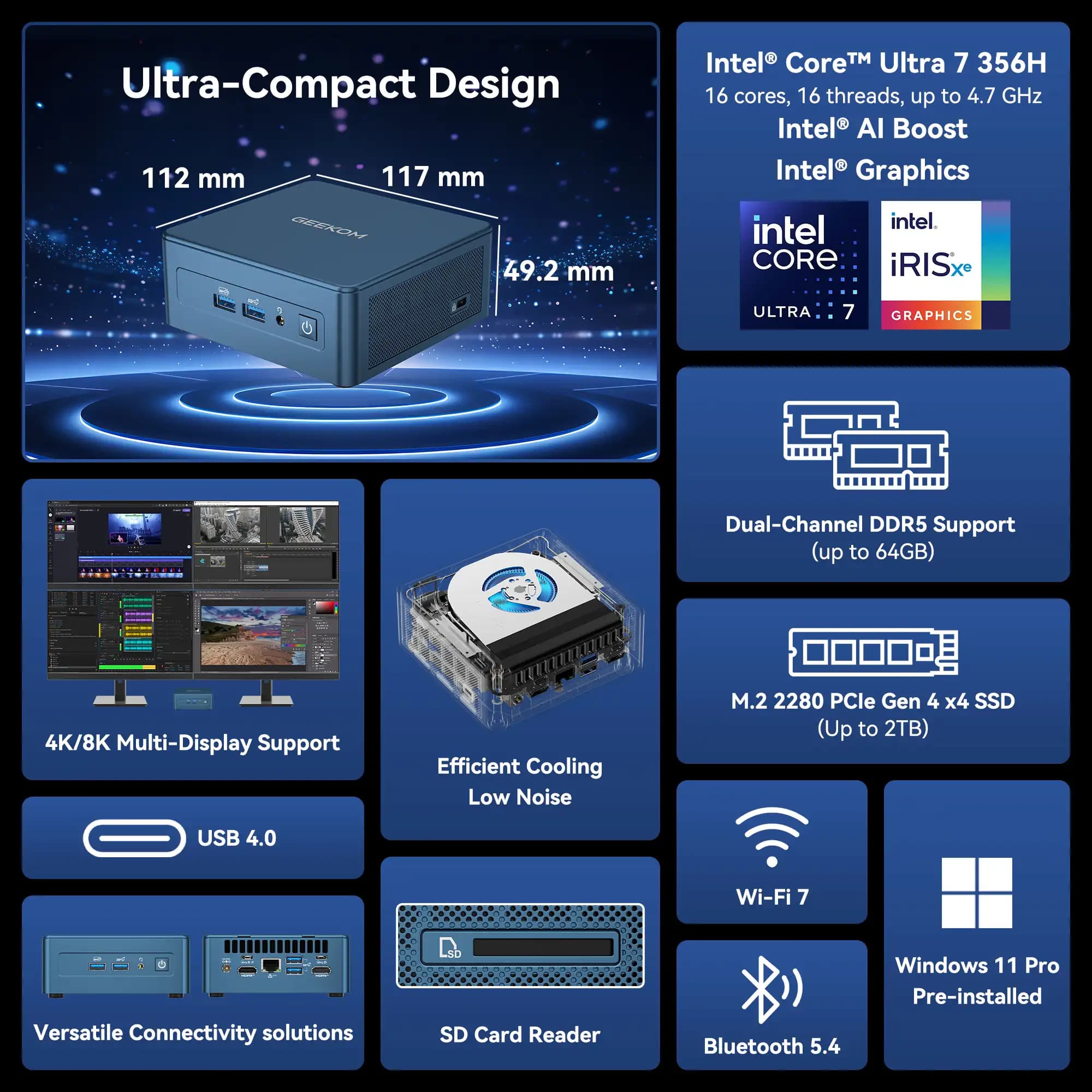 IT13 Intel® Core™ U7-356H | i9-13900HK | i5-13600H
