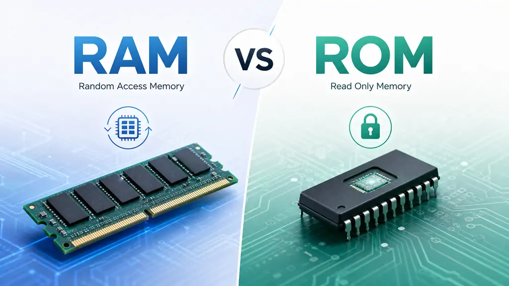 difference between ram and rom
