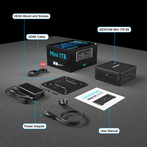 GEEKOM IT8SE packing list