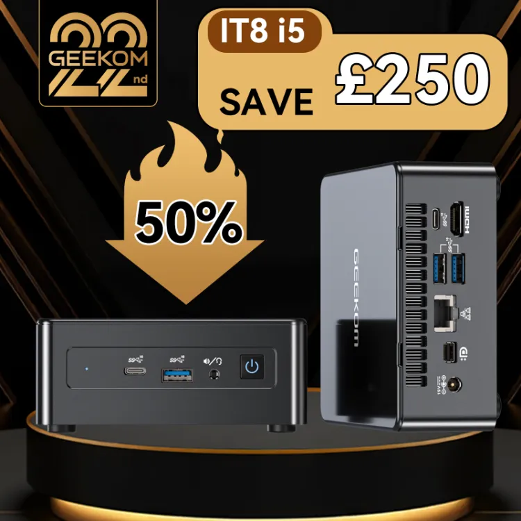 GEEKOM Mini IT8 Mini PC Intel® Core™ i5 8279U