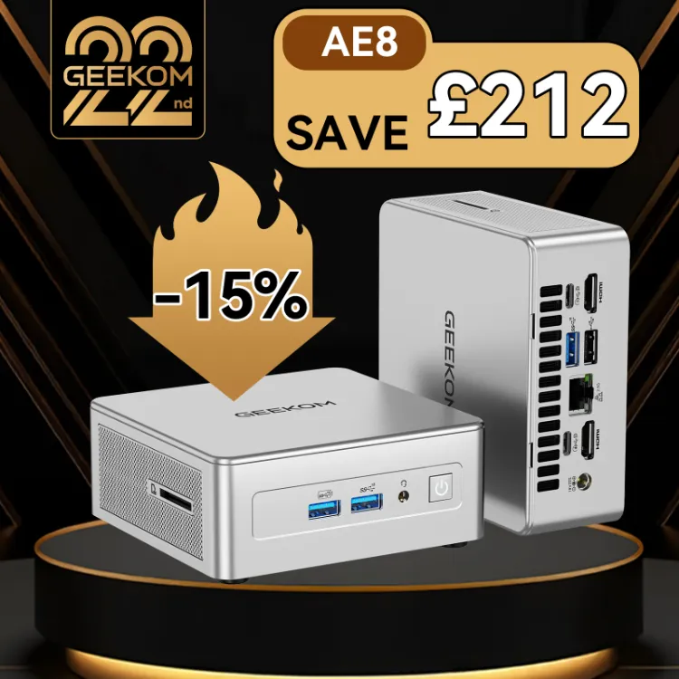 GEEKOM AE8 Mini PC AMD R9 8945HS | R7 8845HS