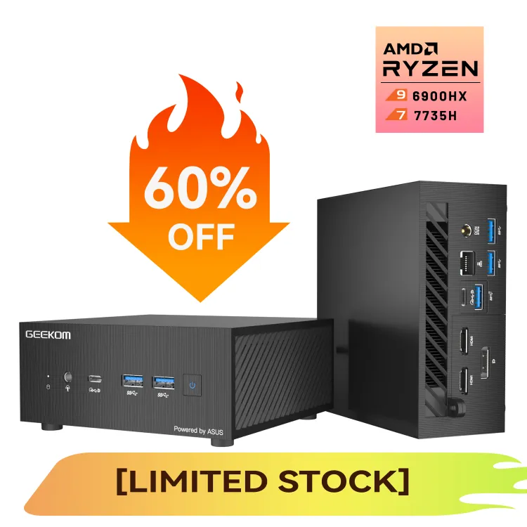 🔥FLASH SALE🔥GEEKOM AS 6 Mini PC AMD Ryzen™ 6900HX processor