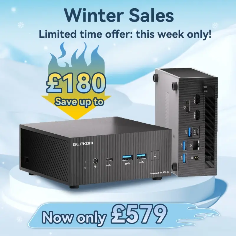 [LIMIED STOCK] GEEKOM AS 5 Mini PC AMD Ryzen™ 9 5900HX