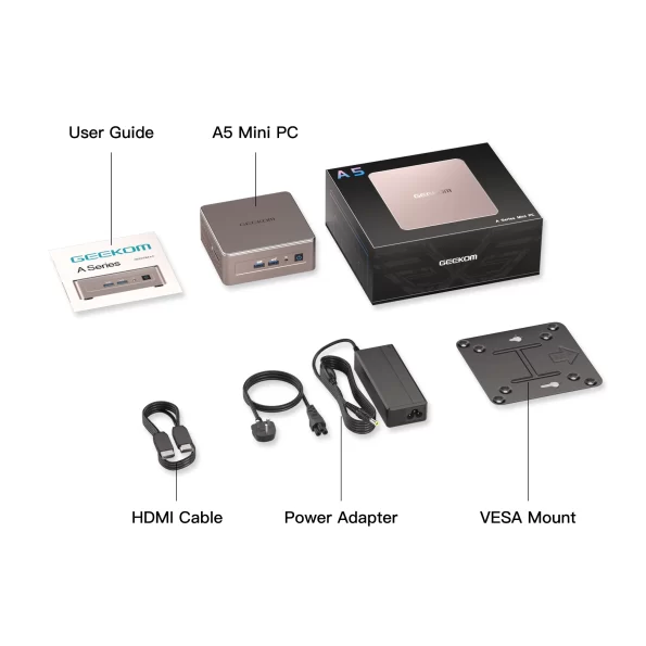 GEEKOM Mini A5-What's included