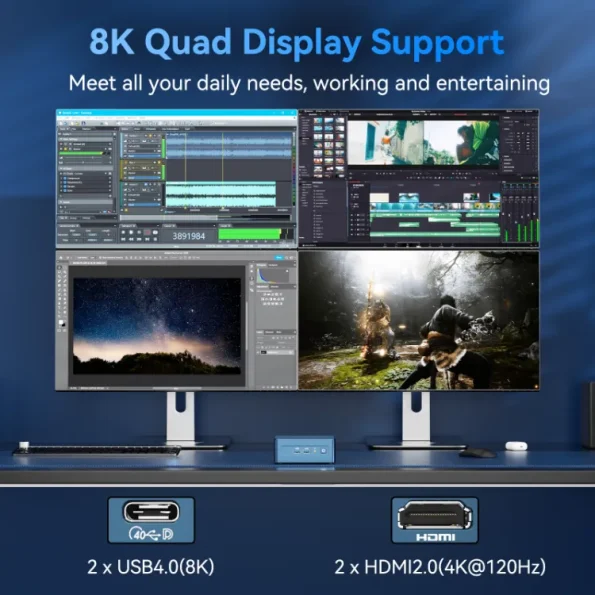 GEEKOM IT113 Mini PC supports 8K quad display