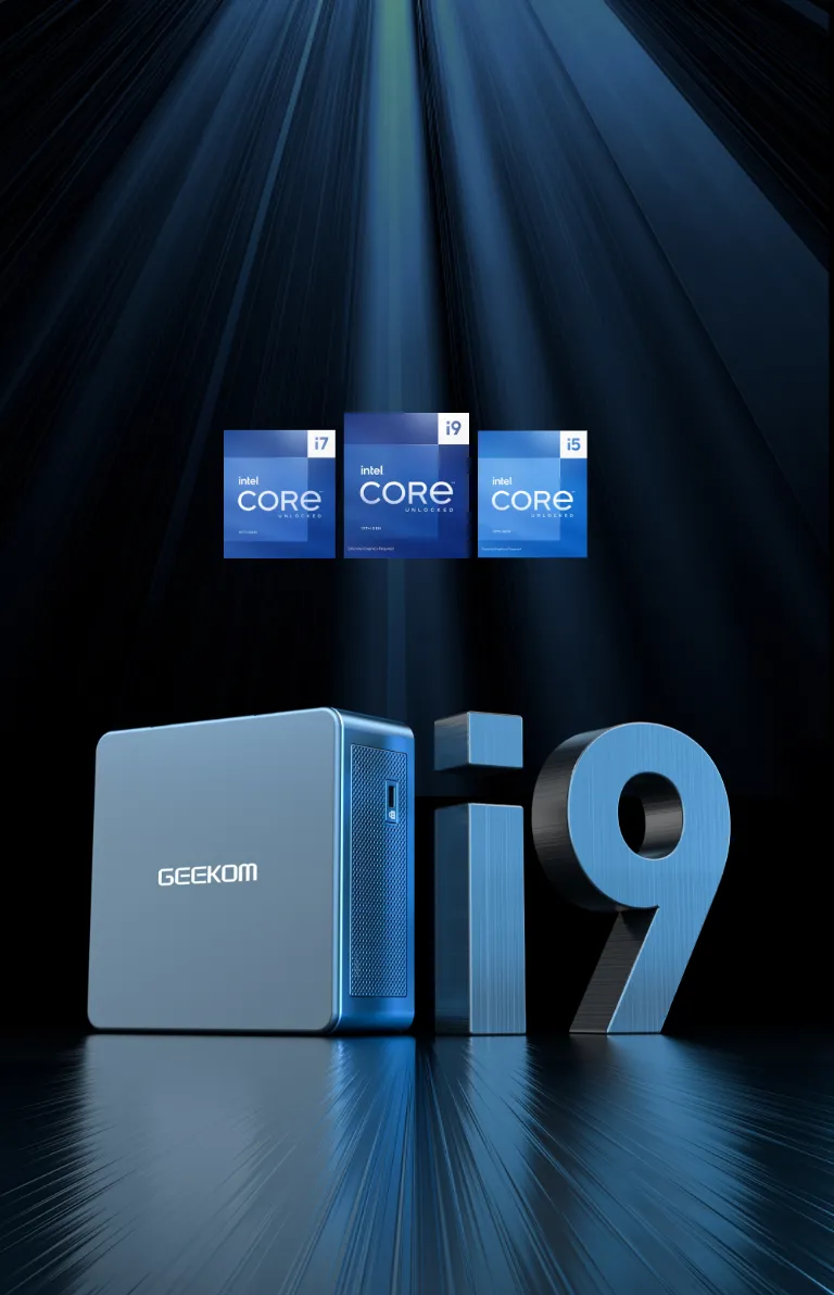 GEEKOM Mini PC Mini IT13, 13th Gen Intel i9-13900H NUC13 Mini Computers(14  Cores,20 Threads) 32GB DDR4/2TB PCIe Gen 4 SSD Windows 11 Pro Desktop PC