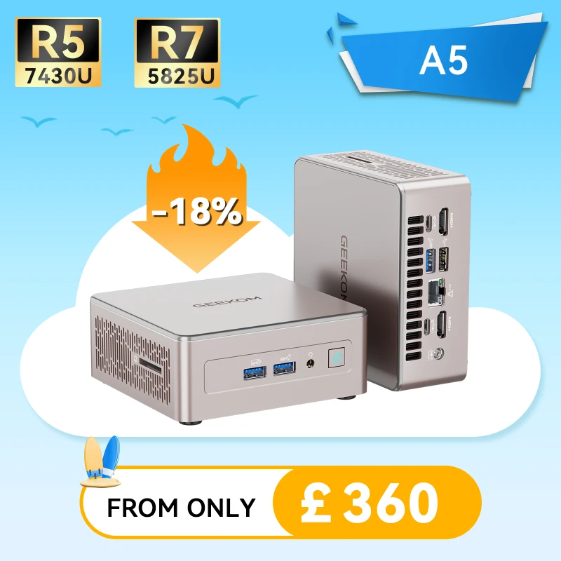 geekom-summer-sale-2026-A5-R57430U-R75825U-mini-pc-360-price