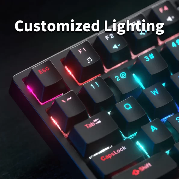 GEEKOM Mechanical Keyboard and Mouse Set - Customized Lighting