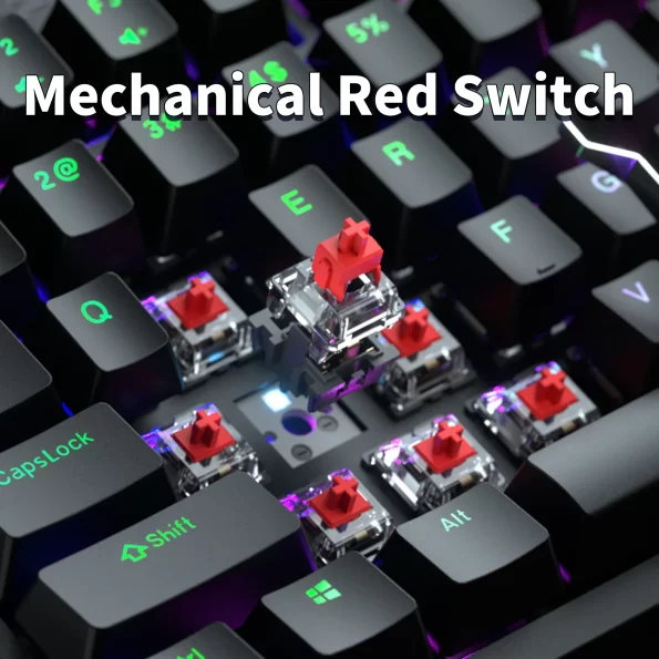 GEEKOM Mechanical Keyboard and Mouse Set - Mechanical Red Switch