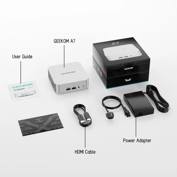 GEEKOM A7 Mini PC - What´s included