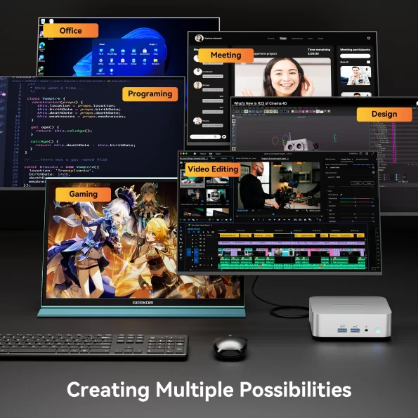GEEKOM A8 Mini PC - Creating Multiple Possibilities