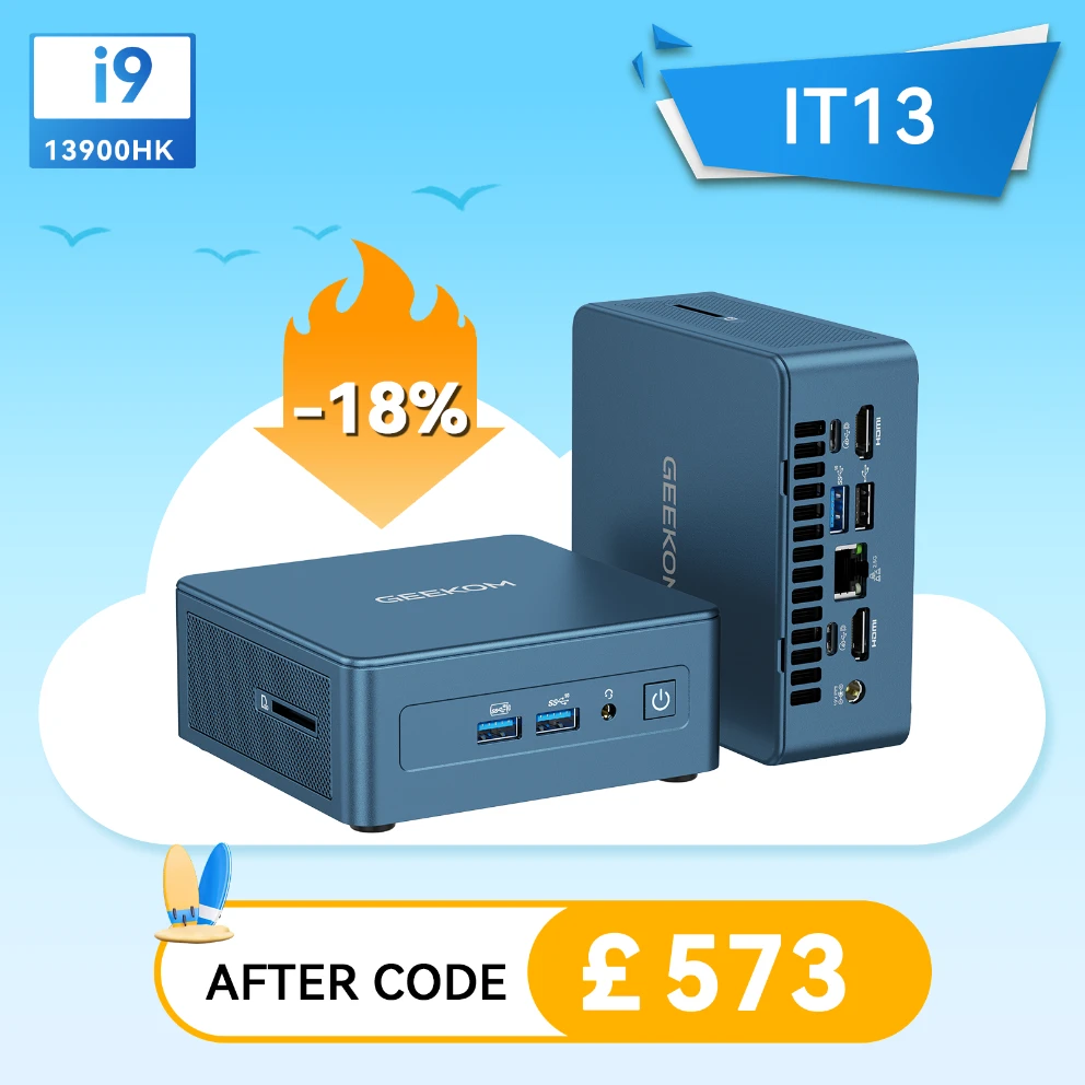 GEEKOM Mini IT13 Mini PC i9 13900HK | GEEKOM UK