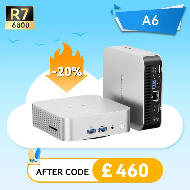 GEEKOM A6 Mini PC AMD Ryzen™ 7 6800H – GEEKOM UK
