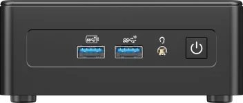 front panel of GEEKOM IT15 AI Mini PC