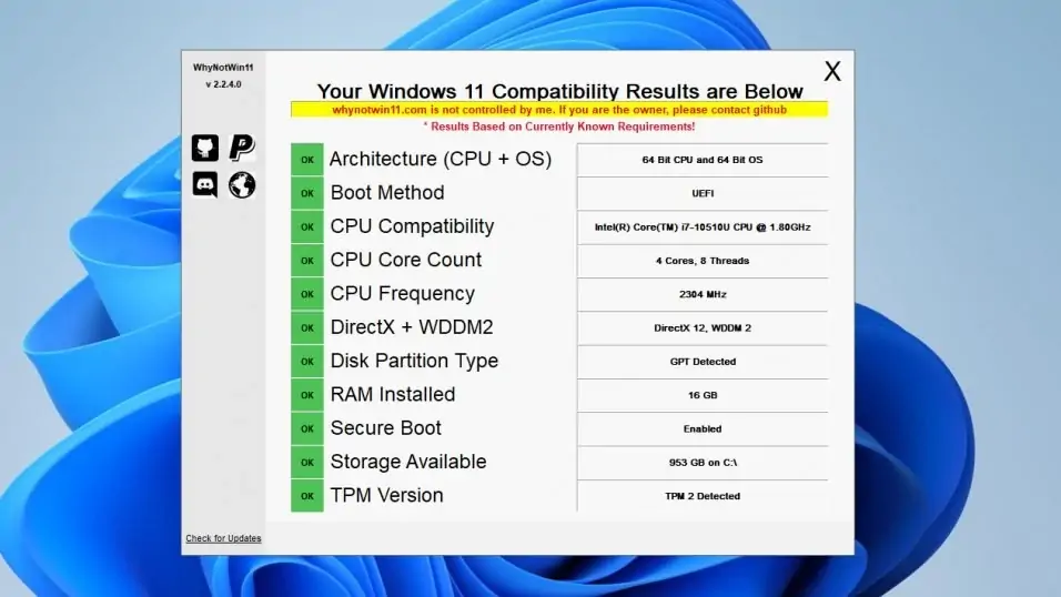 Why Not Win11