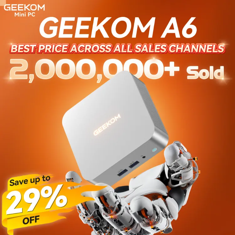 ⚡FLASH SALE⚡GEEKOM A6 Mini PC
