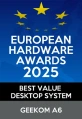 European Hardware Awards 2025 Best Value Desktop System GEEKOM A6