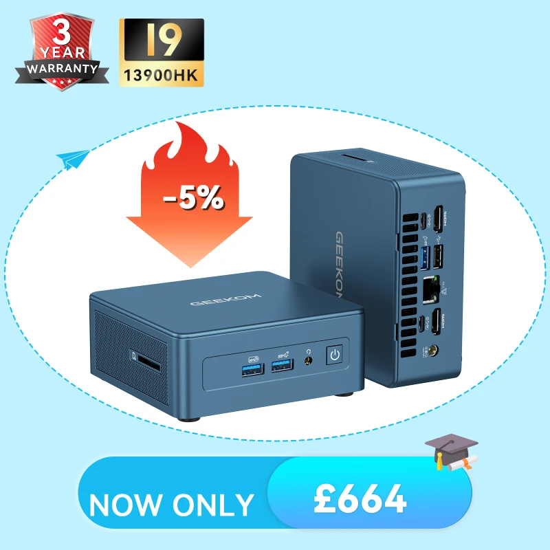 GEEKOM Mini IT13 Mini PC i9 13900HK | GEEKOM UK
