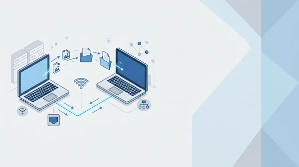 network data transfer between business computers
