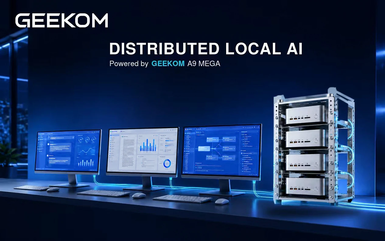 Four Mini PCs, one local inference cluster