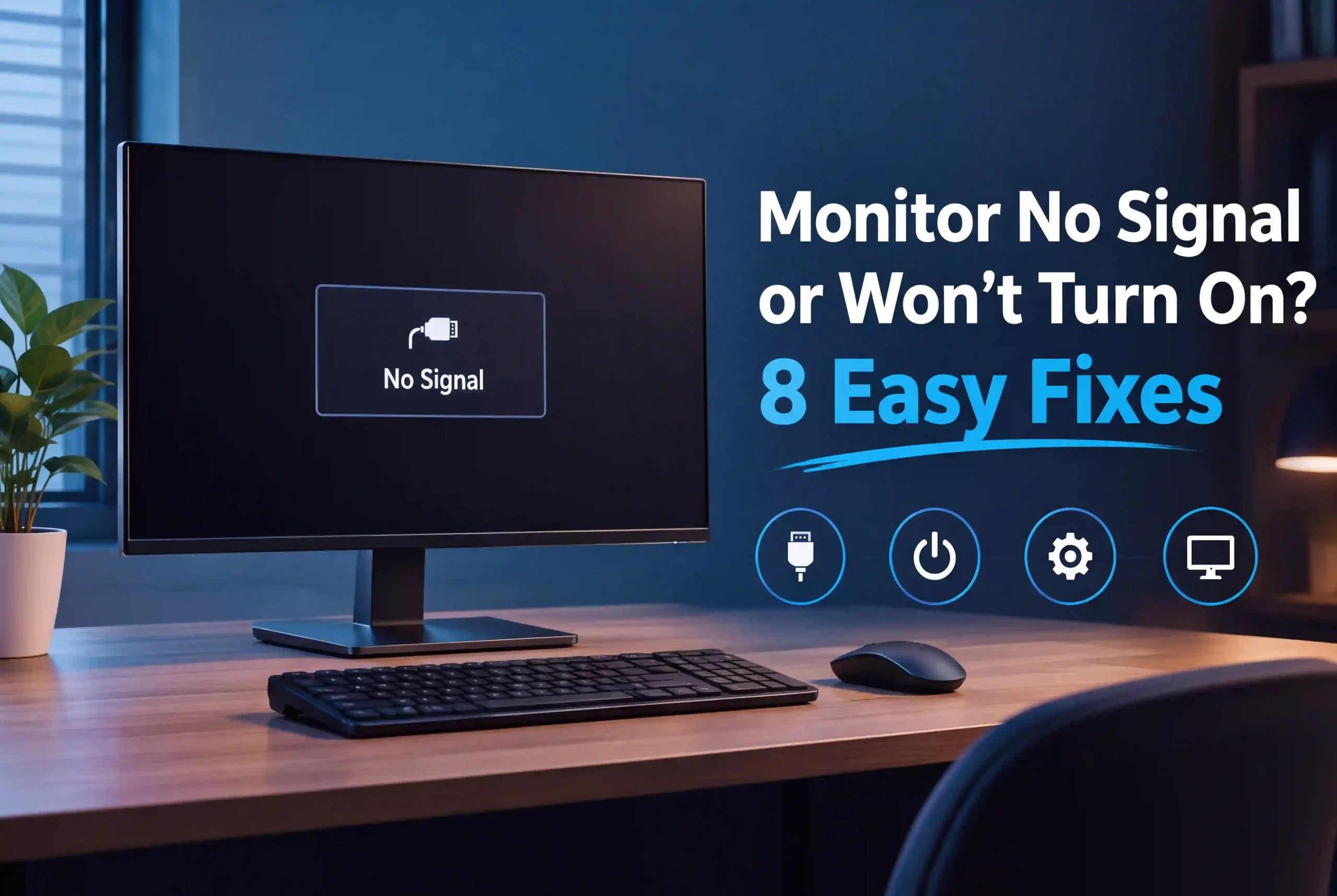 Monitor No Signal or Won't Turn On